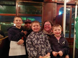 Family Poses in Restaurant