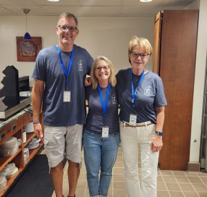 three volunteers at Akron Ronald McDonald House
