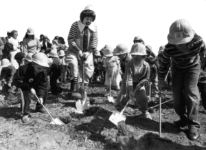 Ronald McDonald Shoveling