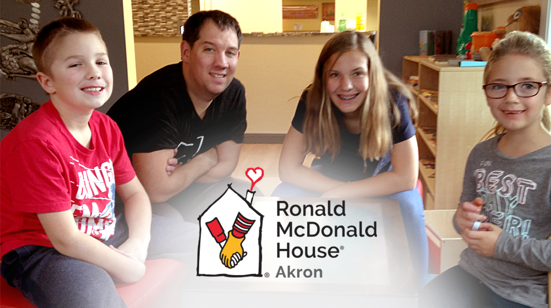 Blake at the Ronald McDonald House of Akron