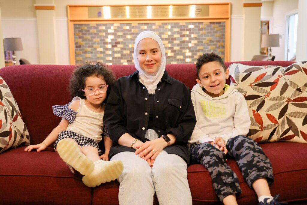 woman with children