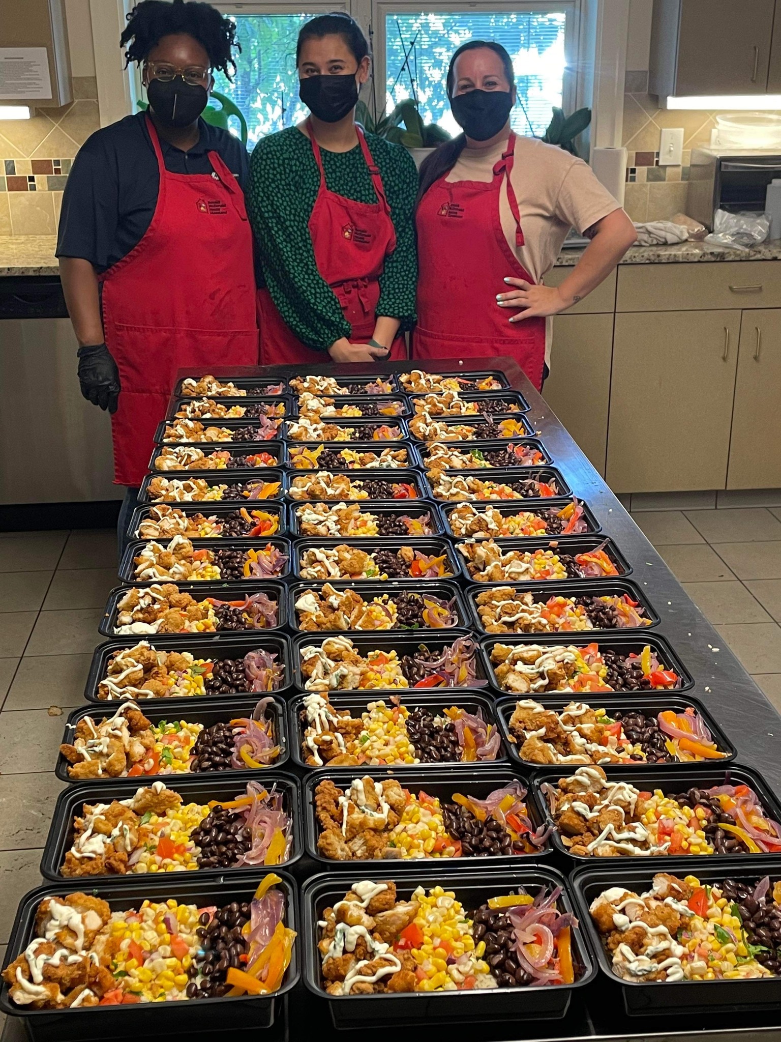 meals volunteers with meals