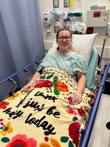 Teenage Girl in Hospital Bed